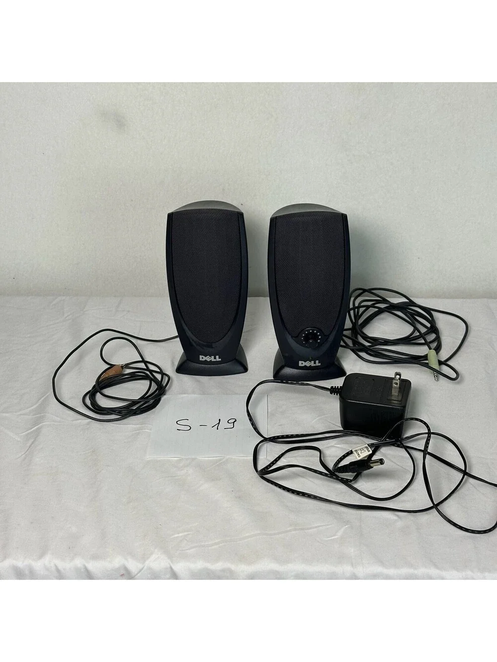 Vintage Dell A215 Multimedia Computer Speakers - Black - Storage S-19
